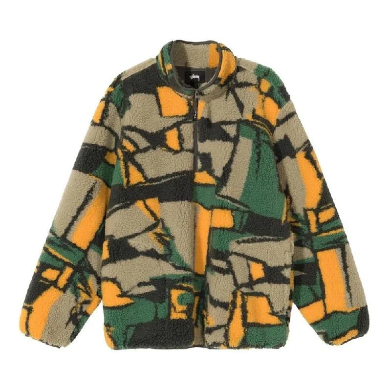 STÜSSY BLOCK SHERPA PULLOVER // MULTI