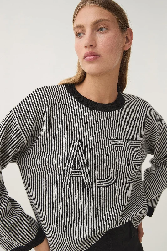 Sutton Stripe Logo Knit