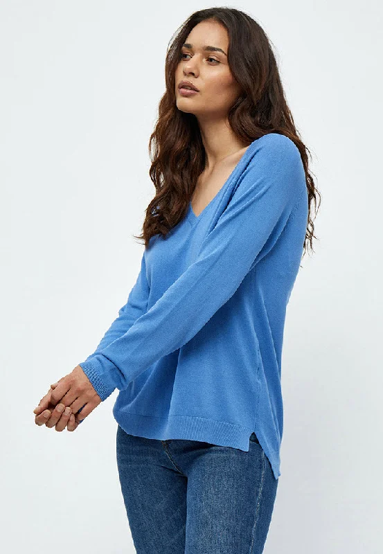 PCTana V Knit Pullover - Marina Blue