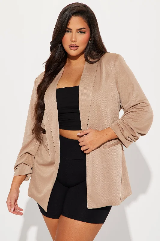 The Harlow Blazer - Taupe