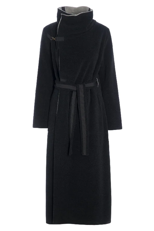 TRENCHCOAT REVERSIBLE - 7145 - SOFT BLACK/SAND