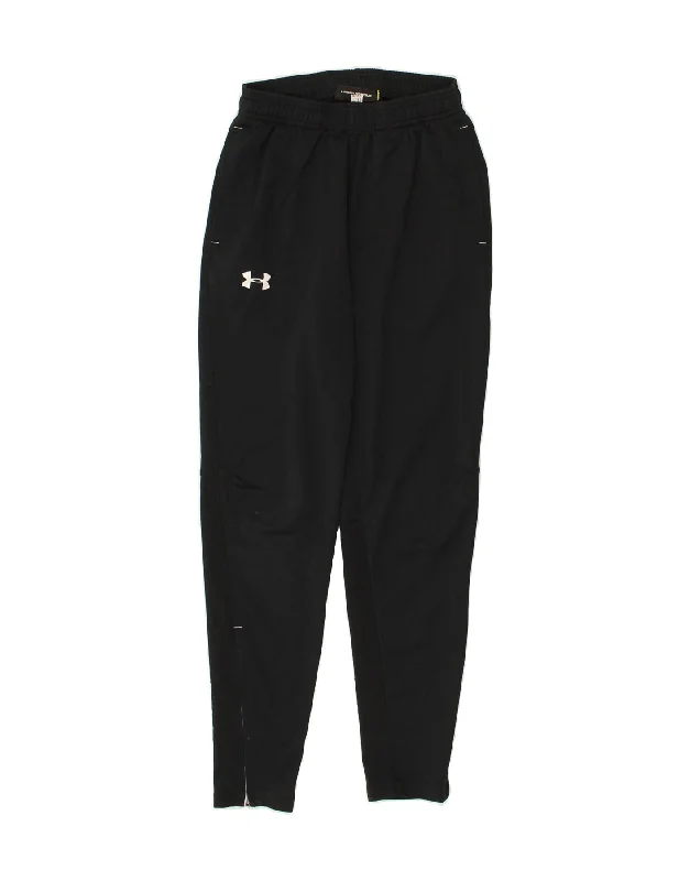 UNDER ARMOUR Womens Graphic Tracksuit Trousers UK 8 Small Black