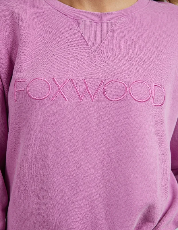 Washed Simplified Crew - Fuschia