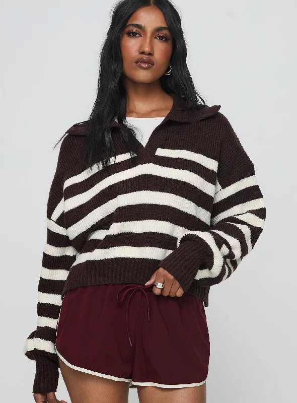 Williamson Stripe Sweater Chocolate / Cream