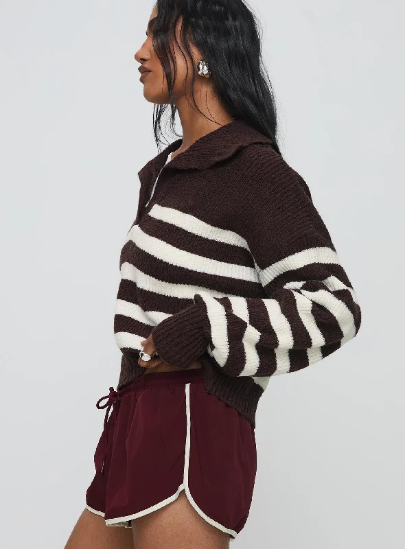 Williamson Stripe Sweater Chocolate / Cream