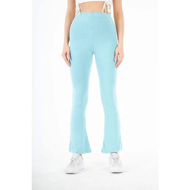 Light Blue Boot-Cut Leggings