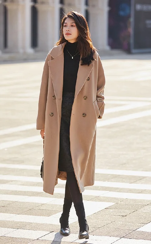 Women Autumn Winter Elegant Casual Warm Wool Coat