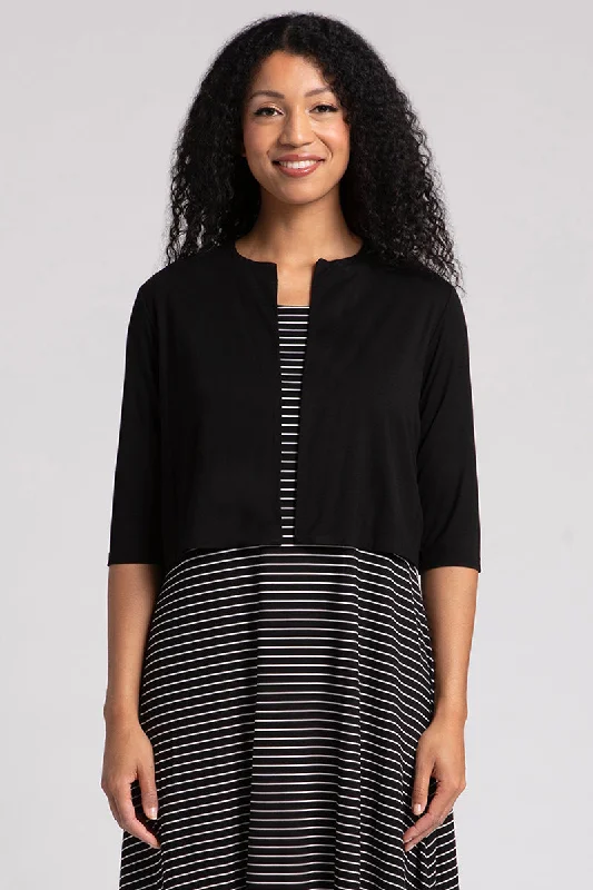 Bamboo Classic Bolero Cardigan | Black