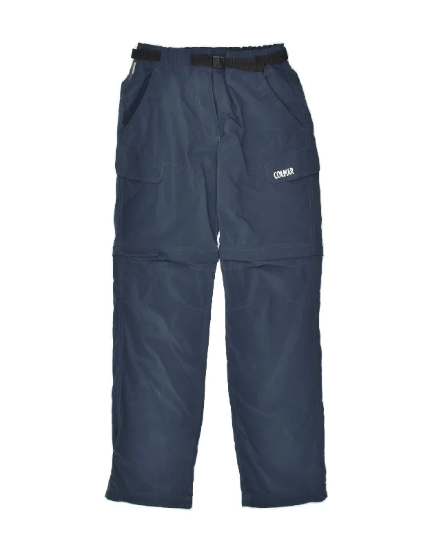 COLMAR Womens Cargo Waterproof Trousers IT 40 Small Navy Blue Nylon