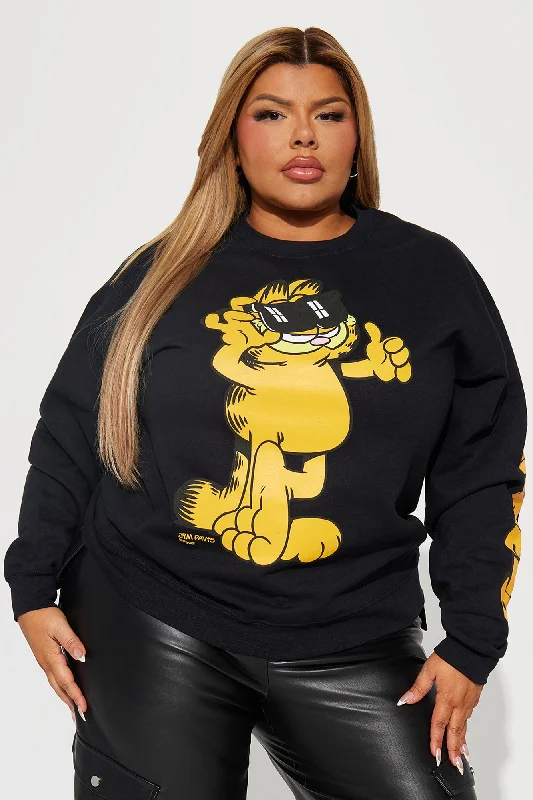 Garfield Crew Neck Sweatshirt - Black