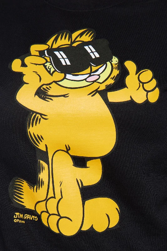 Garfield Crew Neck Sweatshirt - Black