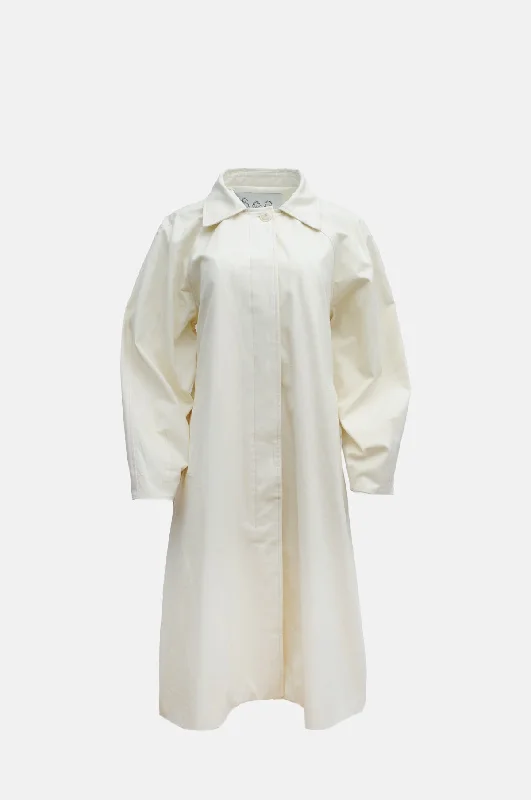 Karina Cotton L/Slv Trench Coat Cream