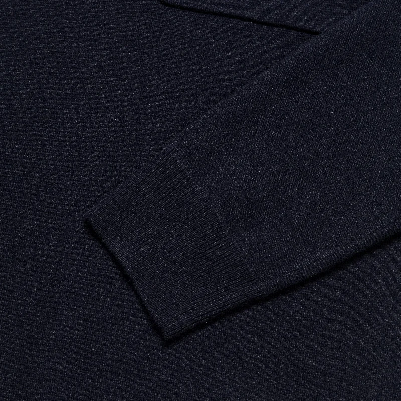 Kian Merino Cotton Milano Polo - Dark Navy