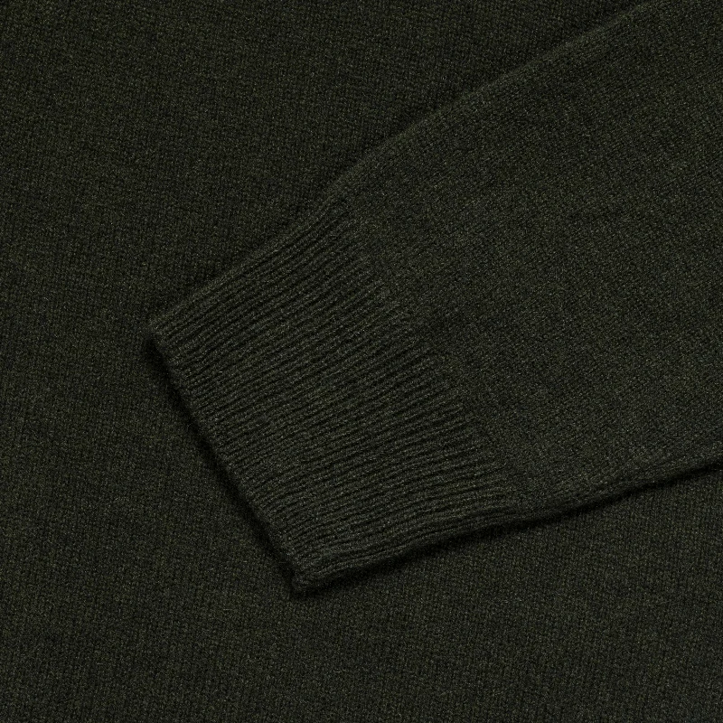 Kirk Merino Lambswool Turtleneck - Army Green