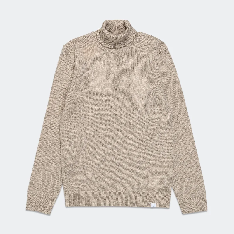 Kirk Merino Lambswool Turtleneck - Oatmeal