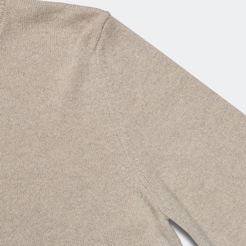 Kirk Merino Lambswool Turtleneck - Oatmeal