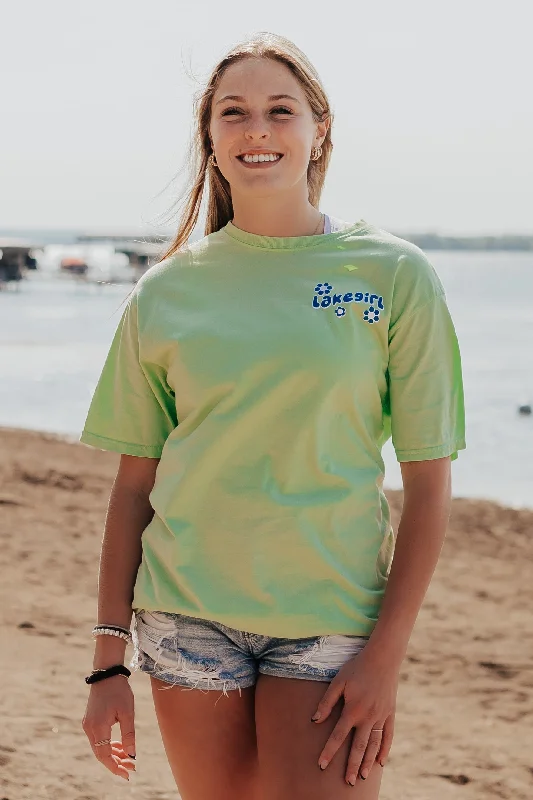 Ringspun Short Sleeve Tee in Lime