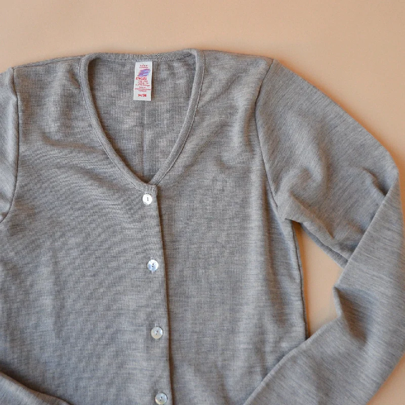 Women's Rib Cardigan - 100% Organic Merino Wool (XS-L) *Limited Edition