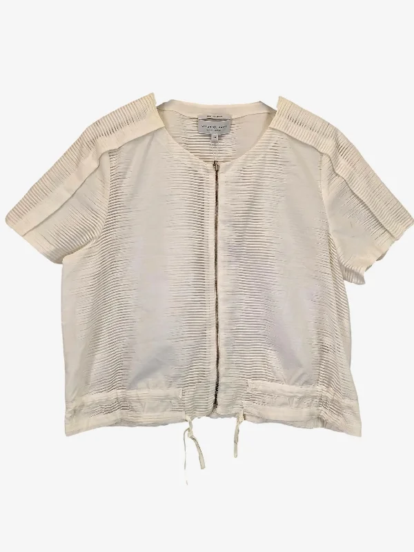 Veronika Maine Classic Sheer Short Sleeve Jacket Size 14